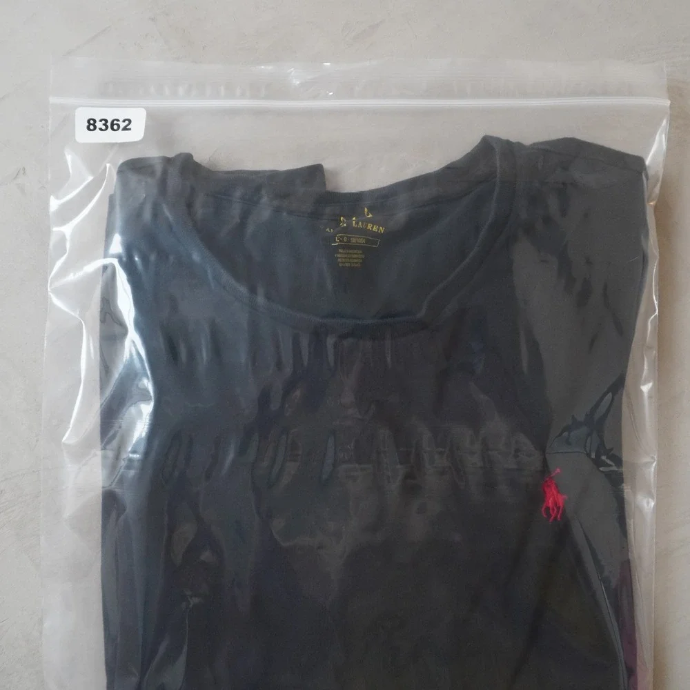 Polo Ralph Lauren Mens T-Shirt Large Black Short Sleeve Red Pony Logo Cotton